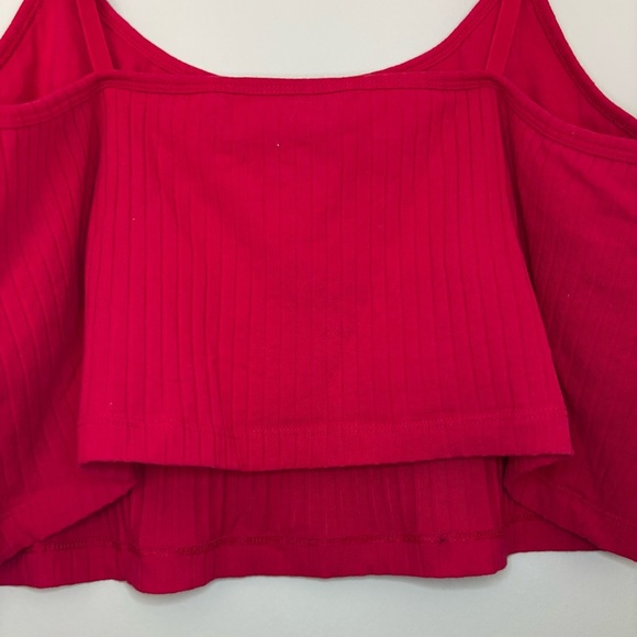 Old Navy Women’s Robbie Red Fitted Ultra-Crop Ribbed Cami Size XXL - Picture 4 of 6